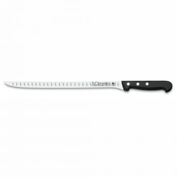 Cuchillalia – Cuchillo Jamonero Alveolado 30cm de 3 Claveles 948 POM