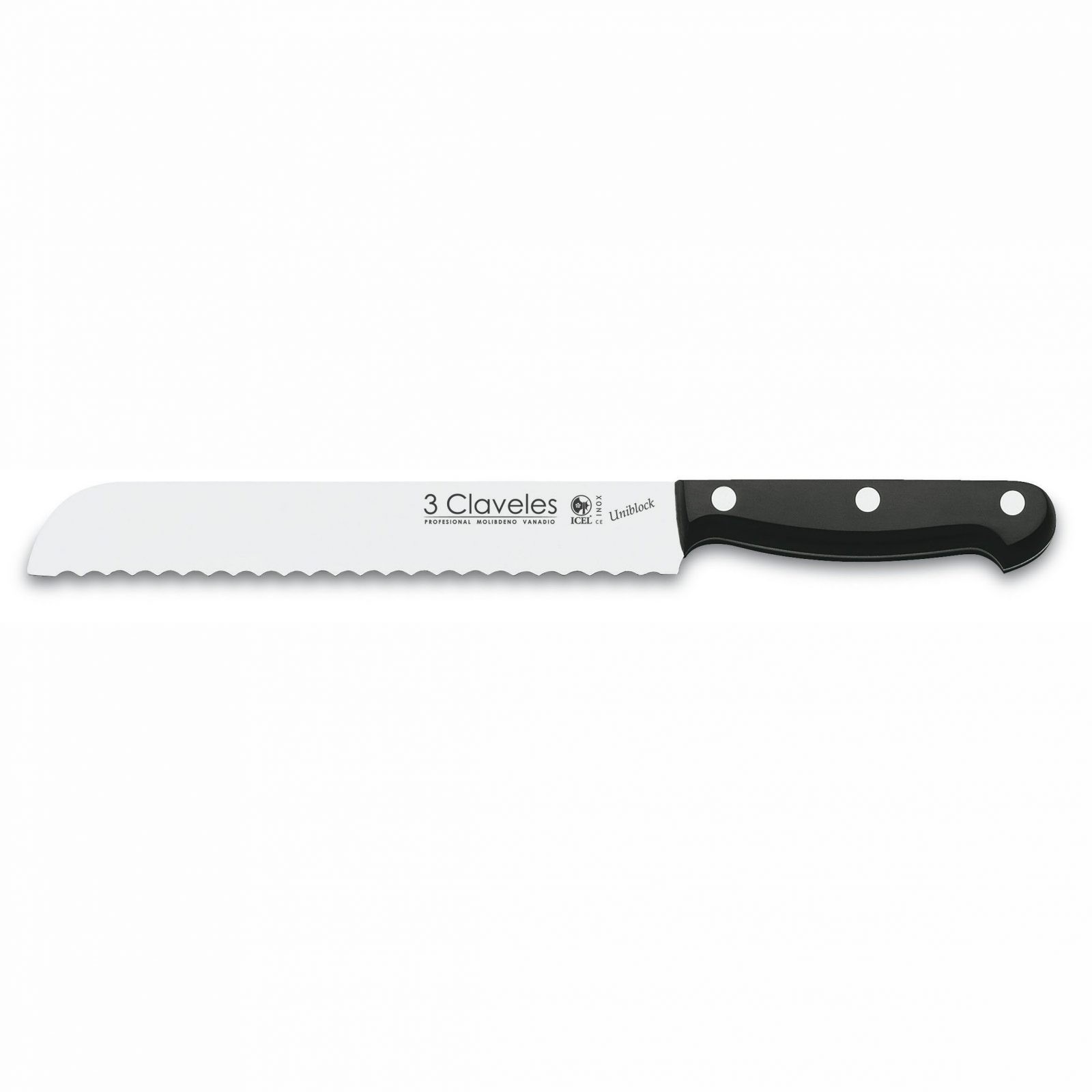 Cuchillo panero 20 cm - 3 Claveles 1120 Uniblock