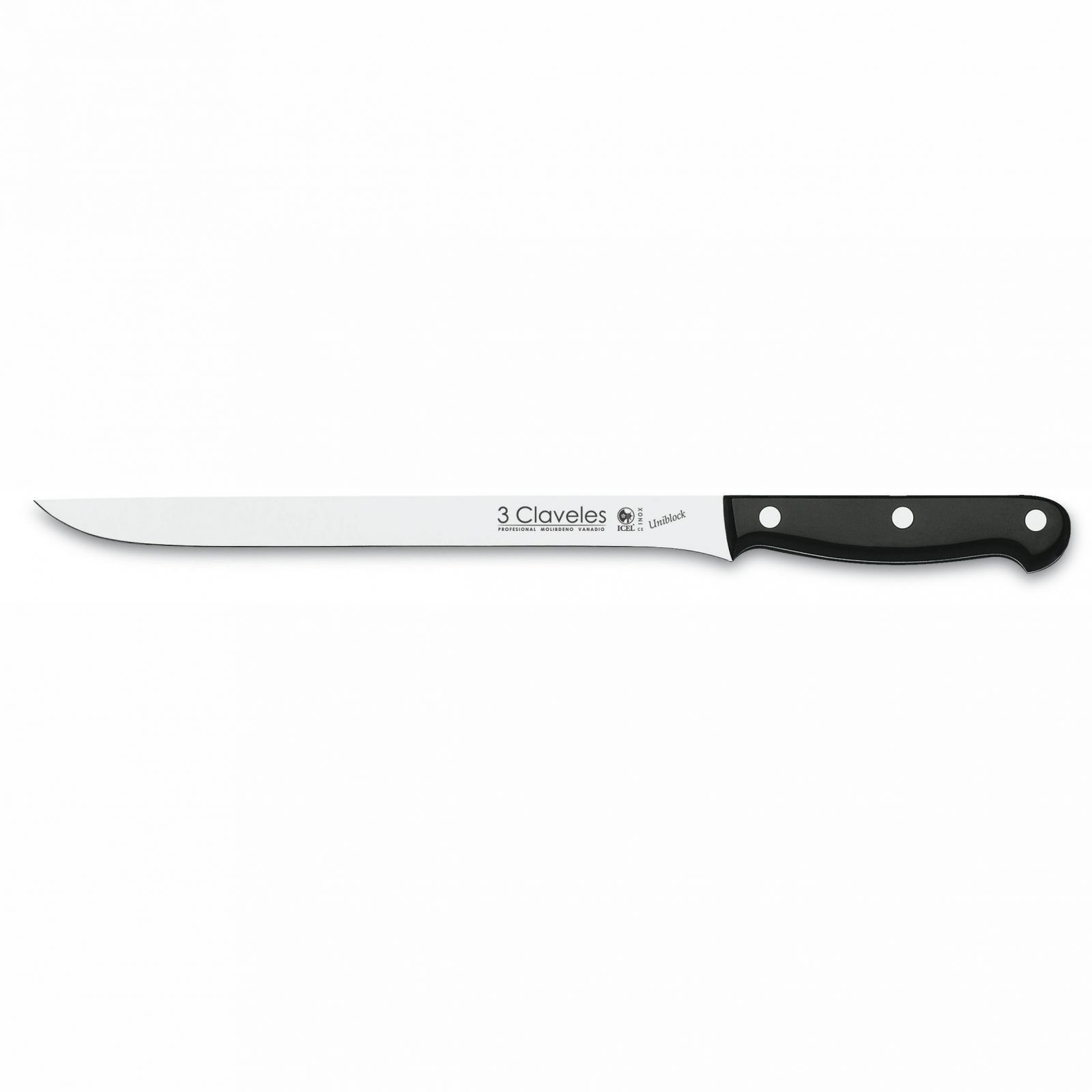 Cuchillo Jamonero Uniblock 3 Claveles