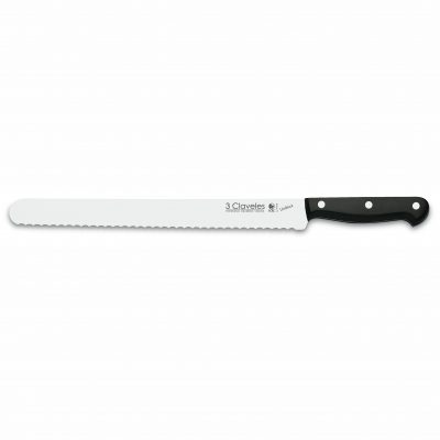 Cuchillalia - Cuchillo para Fiambres de 30cm 12" Línea UNIBLOCK - 3 Claveles 1145