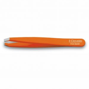 Pinza de Depilar Cangrejo Naranja 9cm - 3 Claveles 12280 - Cuchillalia