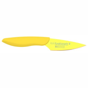 Cuchillalia – KAI Pure Komachi 2 AB-5700 – Cuchillo Mondador Amarillo 10cm