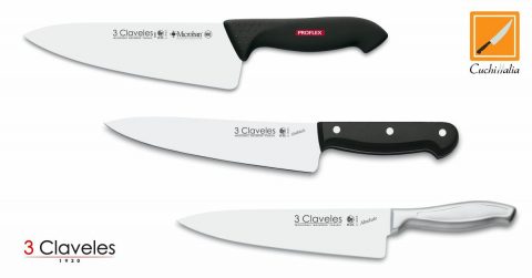 Comparativa cuchillos 3 Claveles Absolute, Uniblock y Proflex
