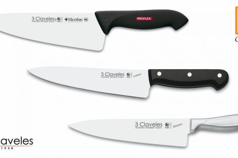 Comparativa cuchillos 3 Claveles Absolute, Uniblock y Proflex