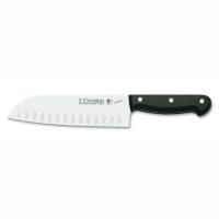 Cuchillalia - Cuchillo Santoku Alveolado 18cm 7" Línea UNIBLOCK - 3 Claveles 1124