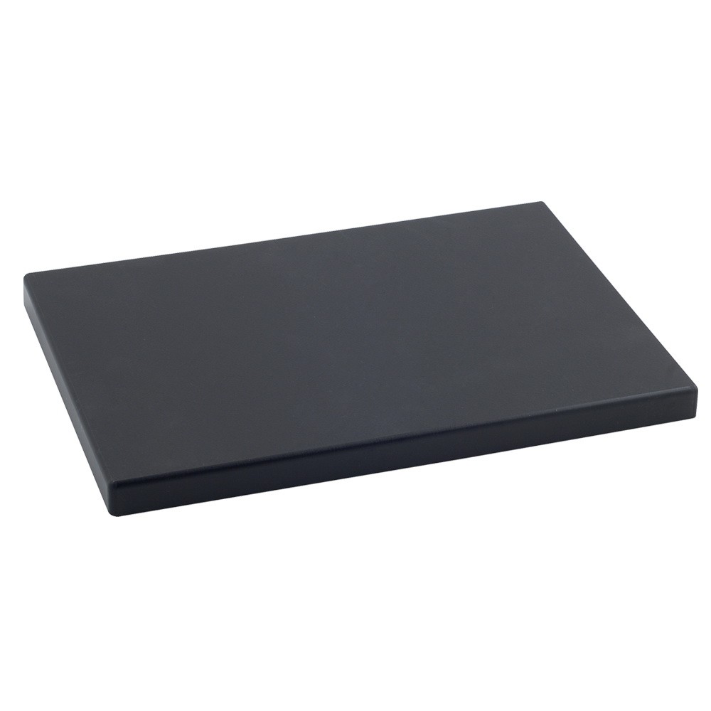 Tabla de corte en polietileno de 33x23 cm espesor 20 mm color negro -  Metaltex