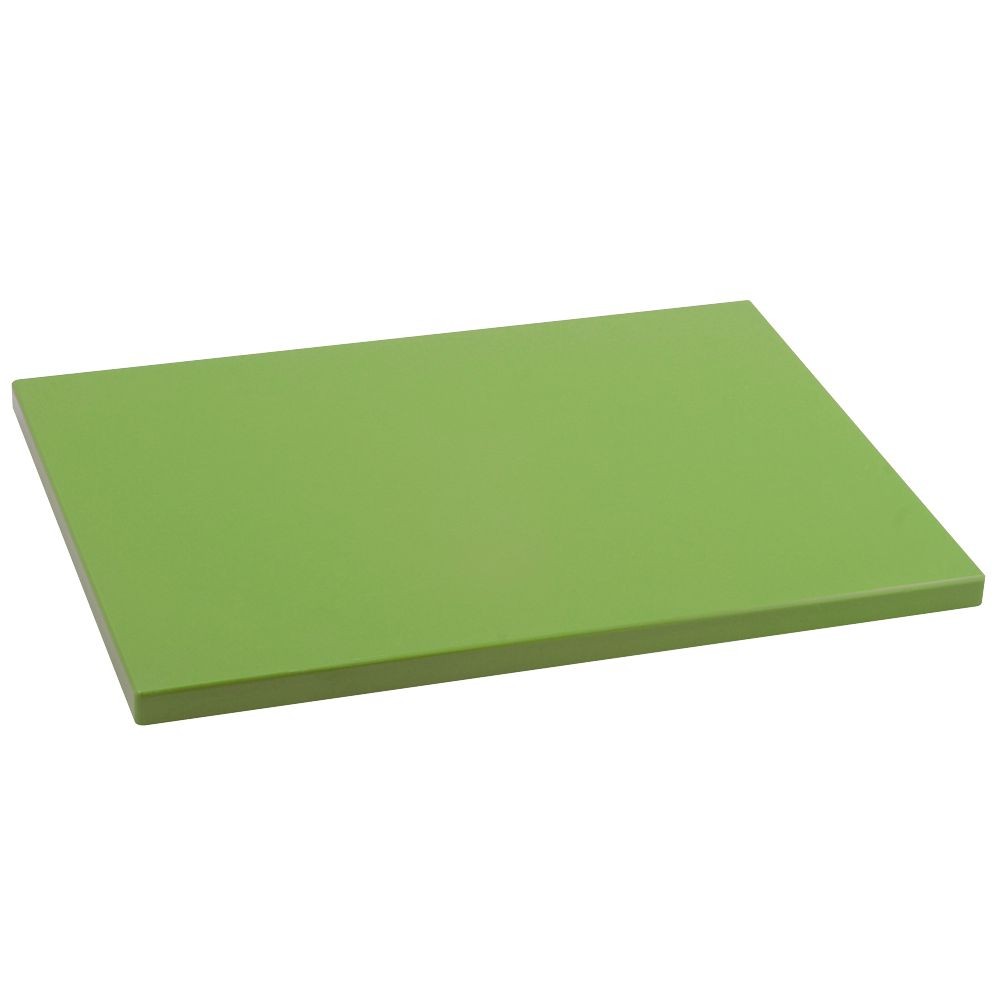 Tabla de corte en polietileno de 38x28 cm espesor 15 mm color verde kiwi -  Metaltex