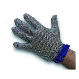 Guante de Malla de Acero Niroflex fm+ talla L Azul - Cuchillalia.com