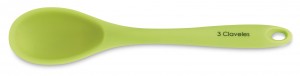 Cuchara de Silicona Verde de 3 Claveles, referencia 4627
