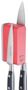 Bisbell 17215 - Soporte Magnético Goma - Soft Touch Rojo (max. 2 cuchillos)