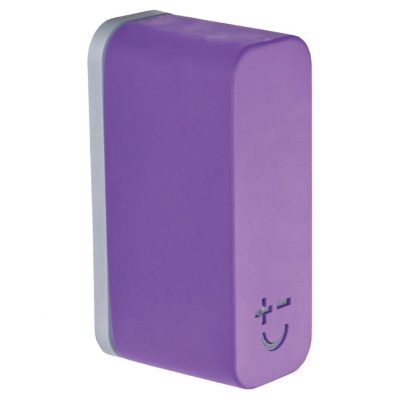 Bisbell 17216 - Soporte Magnético Goma - Soft Touch Púrpura (max. 2 cuchillos)