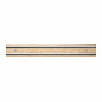 Cuchillalia - Bisbell 17205 - Barra/Soporte Magnética Madera de Caucho 30 cm