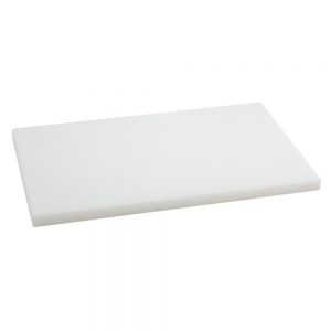 Tabla Cortar Polietileno (PE-500) Metaltex 50x30cm espesor 20mm color BLANCO