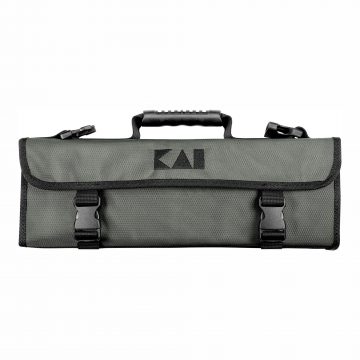 KAI DM-0781 Estuche gris para 5 cuchillos (3 grandes y 2 pequeños) cerrado – Cuchillalia