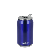Lata Isotérmica color Azul de 330 ml con boquilla abatible - Metaltex 899771