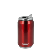 Lata Isotérmica color Roja de 330 ml con boquilla abatible - Metaltex 899771