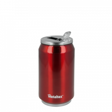 Lata Isotérmica color Roja de 330 ml con boquilla abatible – Metaltex 899771