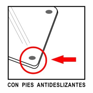 Las tablas de metaltex traen de serie los taquitos de goma o pies antideslizantes.