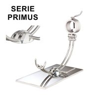 Soporte jamonero Afinox Serie PRIMUS "PR-AB" con base de Acero Brillo Espejo y cabezal giratorio