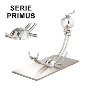 Soporte jamonero Afinox Serie PRIMUS “PR-AM” con base de Acero Mate y cabezal giratorio