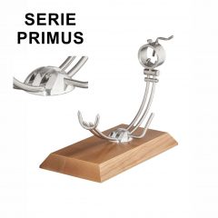 Soporte jamonero Afinox Serie PRIMUS "PR-MF" con base de Madera de Fresno y cabezal giratorio