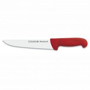 3 Claveles 8038 - Cuchillo-Carnicero - Mango Proflex Rojo - 24 cm