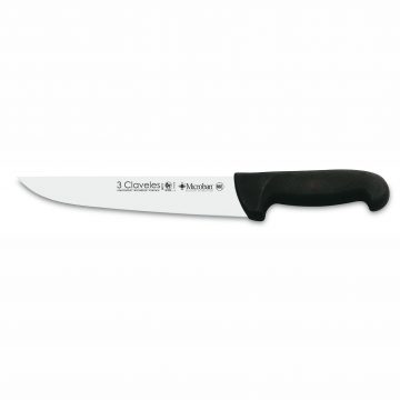 3 Claveles 8073 – Cuchillo-Carnicero – Mango Proflex Negro – 26 cm