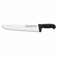 Cuchillo de Carnicero 3 Claveles 1288 de 30 cm con mango negro de polipropileno esterilizable a 135ºC