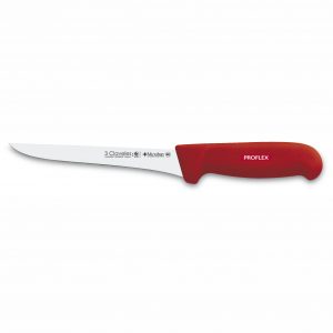 3 Claveles 8141 - Cuchillo Deshuesar PROFLEX 15cm - Mango Rojo