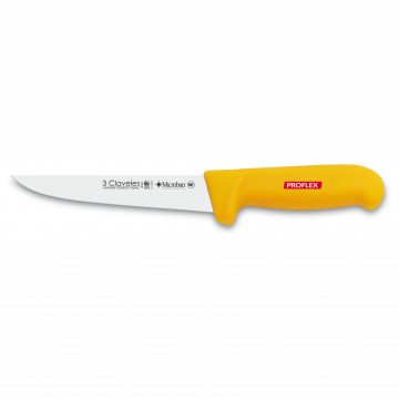 3 Claveles 8160 – Cuchillo deshuesar ancho Proflex 15cm – Mango amarillo