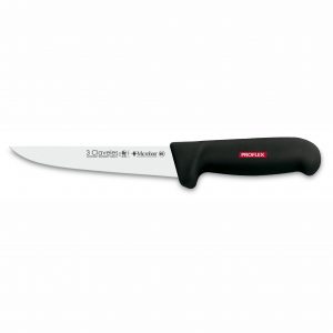 3 Claveles 8164 - Cuchillo Deshuesar Ancho PROFLEX 18cm - Mango Negro