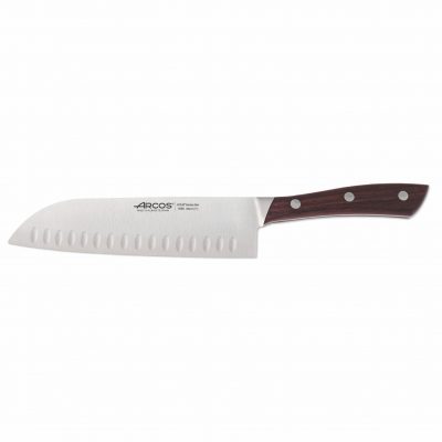 Cuchillalia - Arcos Natura 155810 - Cuchillo Santoku Alveolado 180 mm