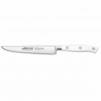 Cuchillalia - Arcos Riviera 230524 - Cuchillo chuletero de 130mm de mango BLANCO