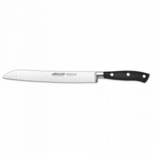 Cuchillo Jamonero alveolado Arcos Riviera 25 cm negro - Ganivetería Roca