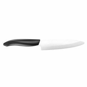 Cuchillalia - KYOCERA FK-130WH-BK - Cuchillo para Filetear de cerámica de 130 mm - Mango Negro - Hoja Blanca