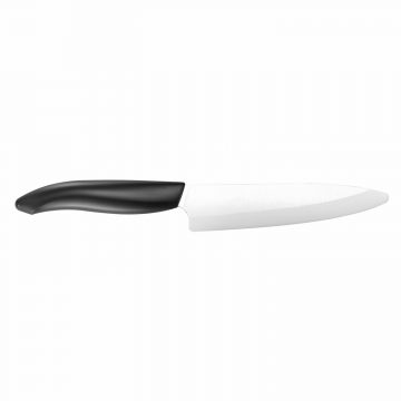 Cuchillalia – KYOCERA FK-130WH-BK – Cuchillo para Filetear de cerámica de 130 mm – Mango Negro – Hoja Blanca