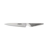 Cuchillalia - Global GS-13 Cuchillo Utilitario Microdentado de 15cm