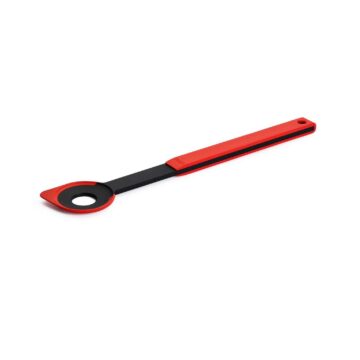 Cuchara con hueco de silicona roja Woll Cookit KU005 – lateral – Cuchillalia.com