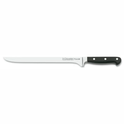 Cuchillo jamonero alveolado POM 29cms 3 Claveles — Ferretería Luma