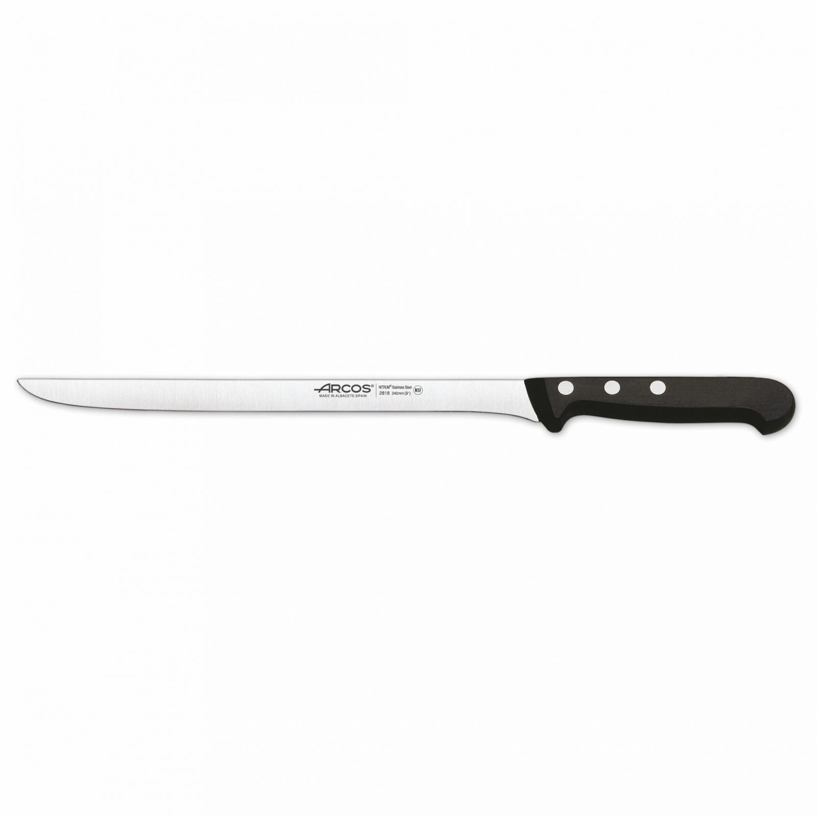 ARCOS Cuchillos de mesa - Cuchillo de mesa - Cuchillo de mesa - Hoja Nitrum  Acero Inoxidable 5 - Mango Polioximetileno (POM) - Cuchillo para cortar