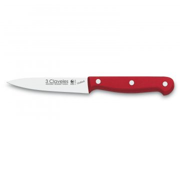 Cuchillalia – Cuchillo Mondador ROJO 10 cm – 3 Claveles 1901