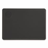 Tabla de corte Arcos 692410 de 37,7x27.7 cm, ranurada, negra, en fibra de celulosa y resina - Cuchillalia