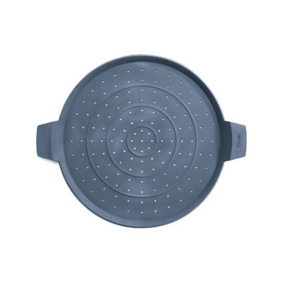 Diseño inteligente  Salvamanteles protector de platos y sartenes de  silicona - Juego de 2 almohadillas y protege contra rasguños y grietas -  13.75 x 13.75 pulgadas - Gris – Smart Design®