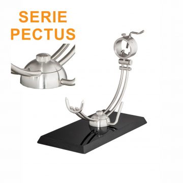 Soporte jamonero Afinox Serie PECTUS “PE-GN” con base de Granito Negro y cabezal giratorio