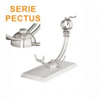 Soporte jamonero Afinox Serie PECTUS "PE-MB" con base de Marmol Blanco y cabezal giratorio