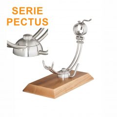 Soporte jamonero Afinox Serie PECTUS "PE-MF" con base de Madera de Fresno y cabezal giratorio