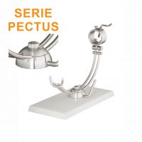 Soporte jamonero Afinox Serie PECTUS "PE-PB" con base de Polietileno Blanco y cabezal giratorio