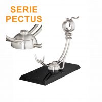 Soporte jamonero Afinox Serie PECTUS "PE-SN" con base de Silestone Negro Estelar y cabezal giratorio