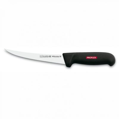 3 Claveles 8180 - Cuchillo Deshuesar Curvo Flexible PROFLEX 15cm - Mango Negro