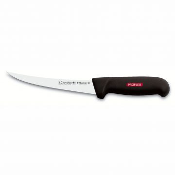 3 Claveles 8182 – Cuchillo Deshuesar Curso PROFLEX 15cm – Mango Negro